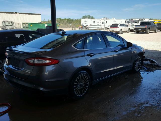 3FA6P0K90ER138152 - 2014 FORD FUSION TIT SILVER photo 4