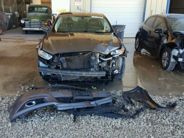 3FA6P0K90ER138152 - 2014 FORD FUSION TIT SILVER photo 9