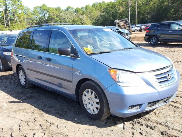 5FNRL3H22AB020906 - 2010 HONDA ODYSSEY LX BLUE photo 1