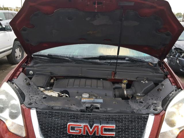 1GKKRPED1BJ337698 - 2011 GMC ACADIA SLE MAROON photo 7