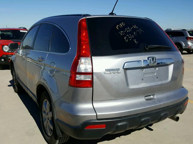 JHLRE38788C036074 - 2008 HONDA CR-V EXL SILVER photo 3