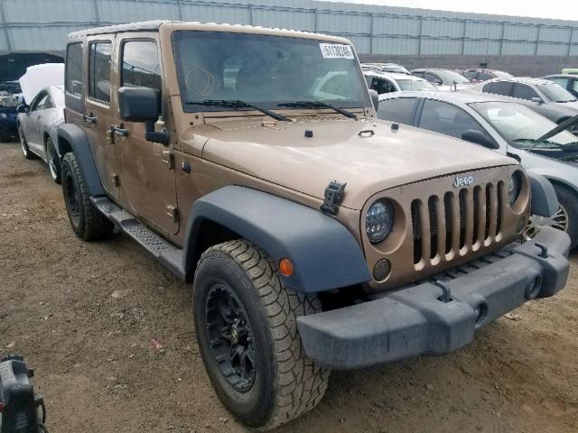 1C4BJWDG5FL632029 - 2015 JEEP WRANGLER U BROWN photo 1