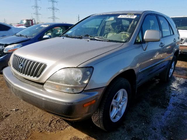 JT6HF10U8Y0122036 - 2000 LEXUS RX 300 BEIGE photo 2