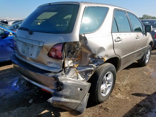 JT6HF10U8Y0122036 - 2000 LEXUS RX 300 BEIGE photo 4