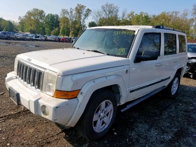 1J8HG582X6C328902 - 2006 JEEP COMMANDER WHITE photo 2