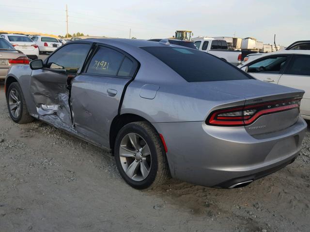 2C3CDXHG6FH794605 - 2015 DODGE CHARGER SX SILVER photo 3