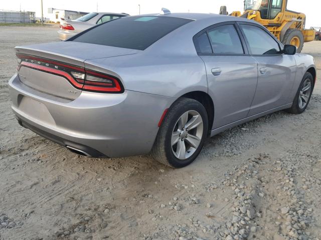 2C3CDXHG6FH794605 - 2015 DODGE CHARGER SX SILVER photo 4