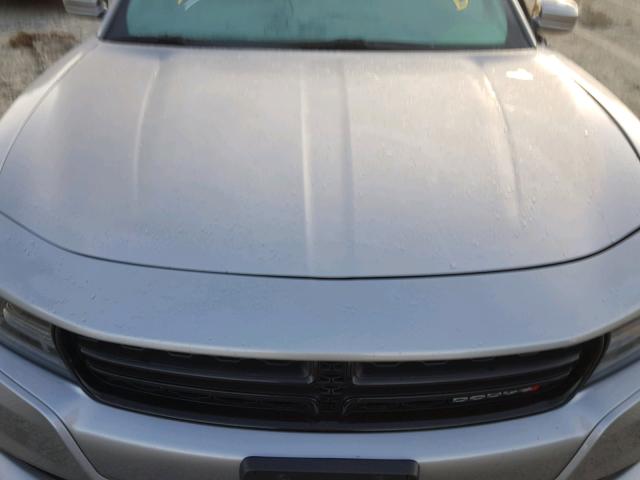 2C3CDXHG6FH794605 - 2015 DODGE CHARGER SX SILVER photo 7