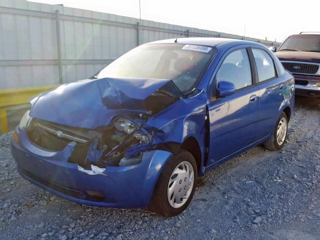 KL1TD56656B613424 - 2006 CHEVROLET AVEO BASE Mavi foto 2