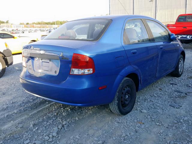 KL1TD56656B613424 - 2006 CHEVROLET AVEO BASE Mavi foto 4