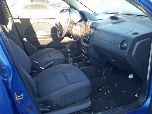 KL1TD56656B613424 - 2006 CHEVROLET AVEO BASE Mavi foto 5