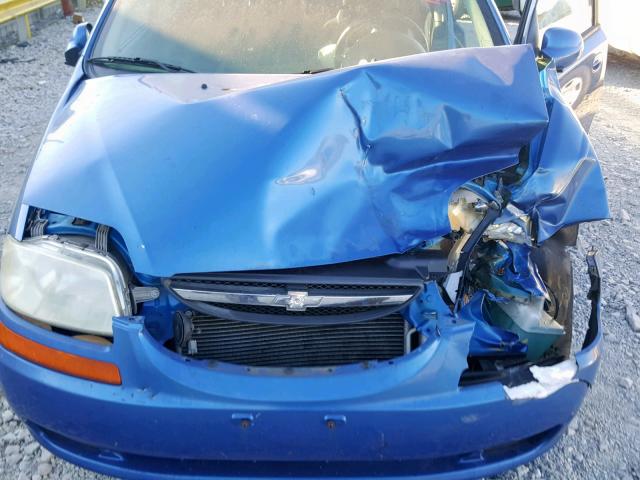KL1TD56656B613424 - 2006 CHEVROLET AVEO BASE Mavi foto 7