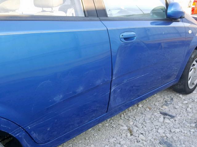 KL1TD56656B613424 - 2006 CHEVROLET AVEO BASE Mavi foto 9