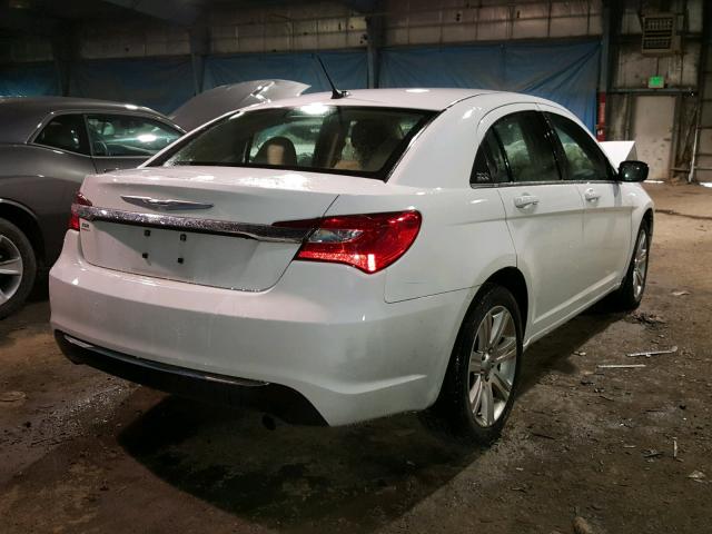 1C3CCBBB2CN171164 - 2012 CHRYSLER 200 TOURIN WHITE photo 4