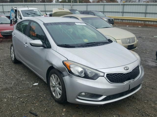 KNAFX4A83E5049069 - 2014 KIA FORTE EX SILVER photo 1