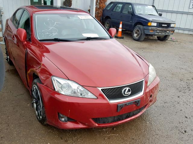 JTHCK262165000806 - 2006 LEXUS IS 250 RED photo 1