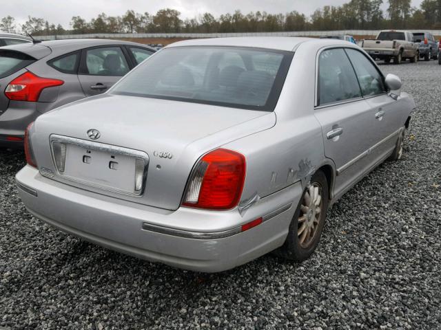 KMHFU45E64A286295 - 2004 HYUNDAI XG 350 GRAY photo 4