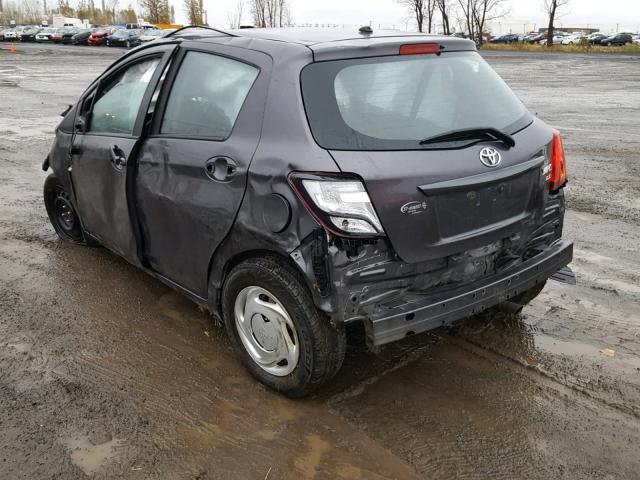 VNKKTUD37GA064382 - 2016 TOYOTA YARIS L CHARCOAL photo 3