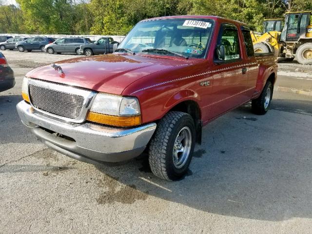 1FTYR14V6YPB30131 - 2000 FORD RANGER SUP RED photo 2