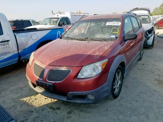 5Y2SL65857Z417010 - 2007 PONTIAC VIBE RED photo 2