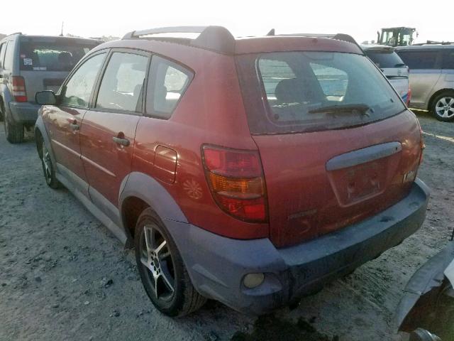 5Y2SL65857Z417010 - 2007 PONTIAC VIBE RED photo 3