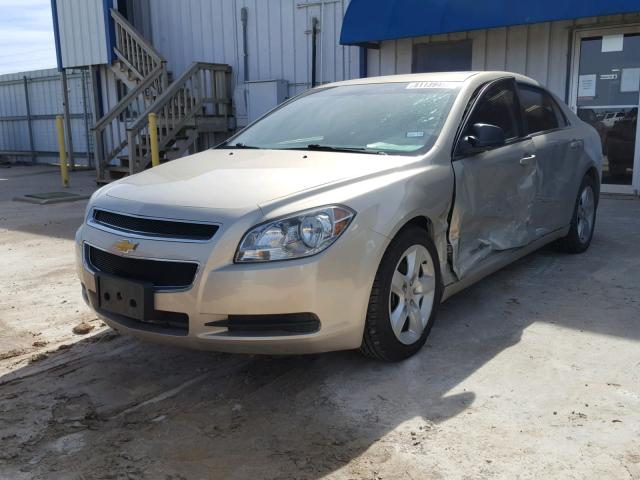 1G1ZA5EU6CF236451 - 2012 CHEVROLET MALIBU LS 金色 照片 2