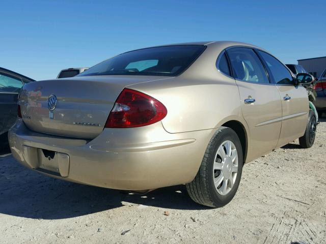 2G4WC562651297323 - 2005 BUICK LACROSSE C GOLD photo 4