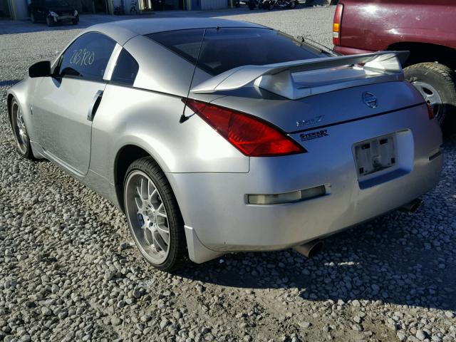 JN1AZ34E23T008642 - 2003 NISSAN 350Z COUPE SILVER photo 3