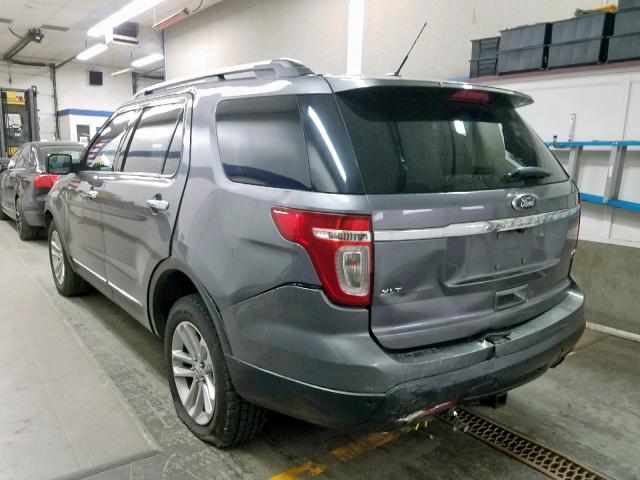 1FM5K8D83DGC83114 - 2013 FORD EXPLORER X CHARCOAL photo 3