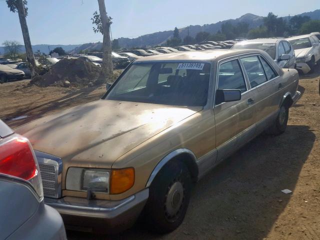 WDBCA35DXHA293661 - 1987 MERCEDES-BENZ 420 SEL GOLD photo 2