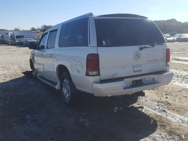 3GYFK66N43G214672 - 2003 CADILLAC ESCALADE E WHITE photo 3