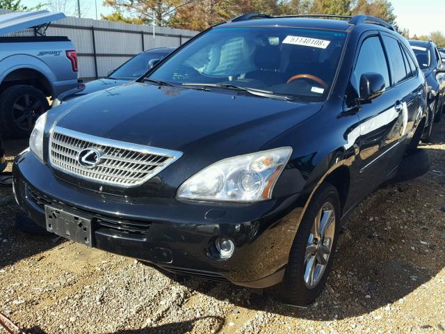 JTJHW31U482057612 - 2008 LEXUS RX 400H BLACK photo 2