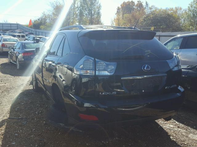 JTJHW31U482057612 - 2008 LEXUS RX 400H BLACK photo 3