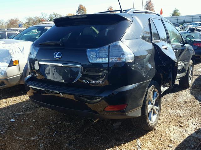 JTJHW31U482057612 - 2008 LEXUS RX 400H BLACK photo 4