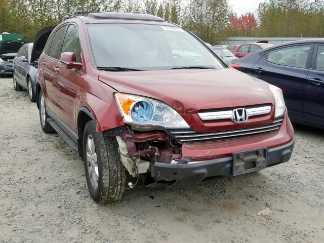 JHLRE487X9C002970 - 2009 HONDA CR-V EXL RED photo 1