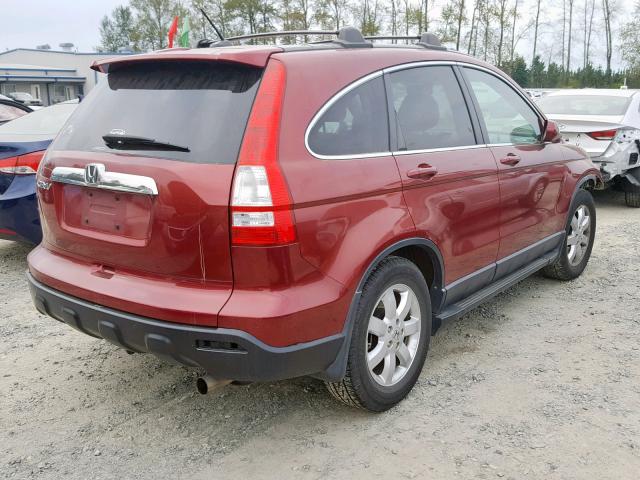 JHLRE487X9C002970 - 2009 HONDA CR-V EXL RED photo 4