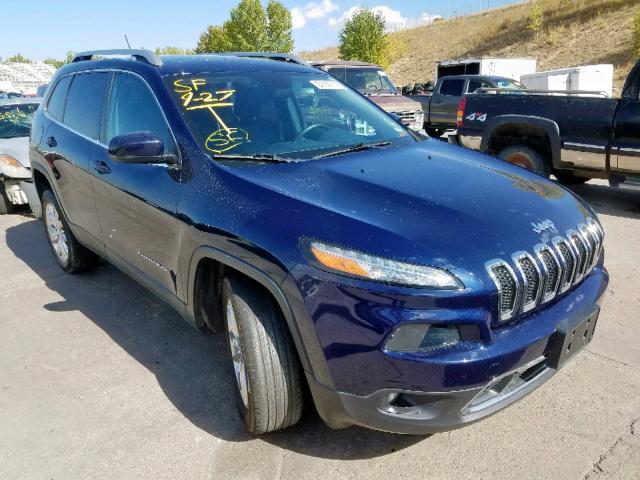 1C4PJMDS5EW210547 - 2014 JEEP CHEROKEE L BLUE photo 1