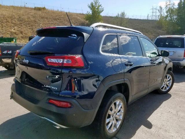 1C4PJMDS5EW210547 - 2014 JEEP CHEROKEE L BLUE photo 4