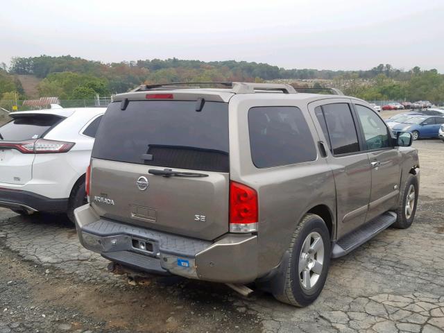 5N1AA08B96N722257 - 2006 NISSAN ARMADA SE GOLD photo 4