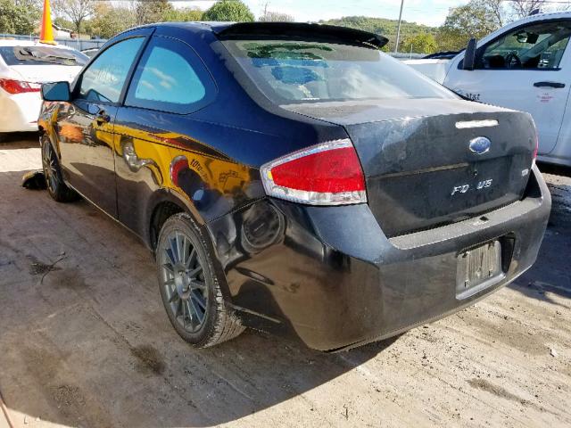 1FAHP33N69W144742 - 2009 FORD FOCUS SES BLACK photo 3