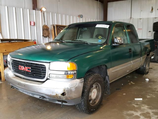 2GTEK19T0X1506123 - 1999 GMC NEW SIERRA GREEN photo 2