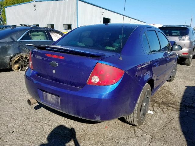 1G1AL55F377253703 - 2007 CHEVROLET COBALT LT BLUE photo 4