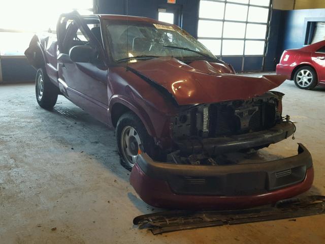 1GTCS19W618172749 - 2001 GMC SONOMA BURGUNDY photo 1