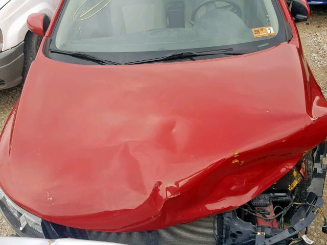 KNAFU4A22D5709492 - 2013 KIA FORTE EX RED photo 7