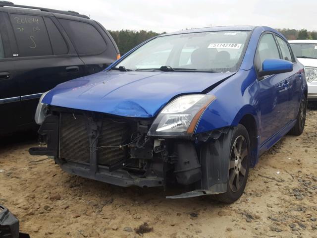 3N1AB6AP9CL660156 - 2012 NISSAN SENTRA 2.0 BLUE photo 2