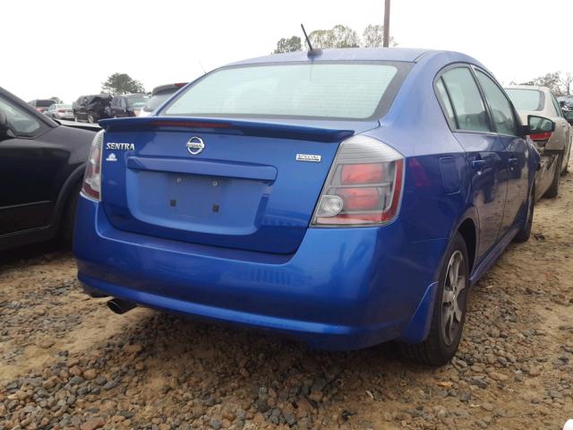 3N1AB6AP9CL660156 - 2012 NISSAN SENTRA 2.0 BLUE photo 4