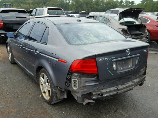 19UUA66255A065410 - 2005 ACURA TL GRAY photo 3