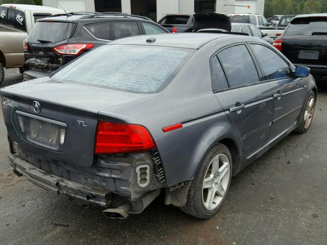 19UUA66255A065410 - 2005 ACURA TL GRAY photo 4