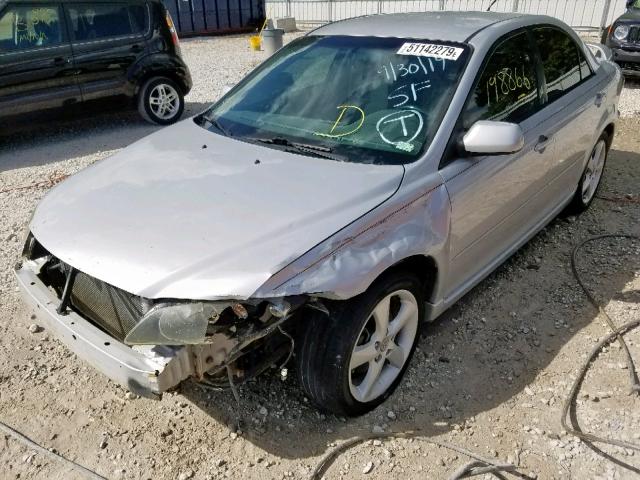 1YVHP80C365M26486 - 2006 MAZDA 6 I SILVER photo 2