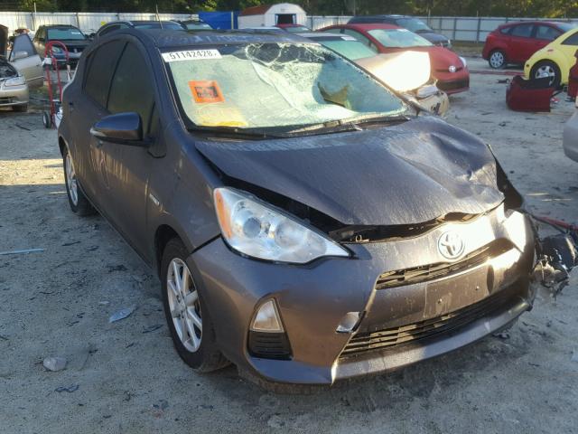 JTDKDTB37C1513721 - 2012 TOYOTA PRIUS C CHARCOAL photo 1